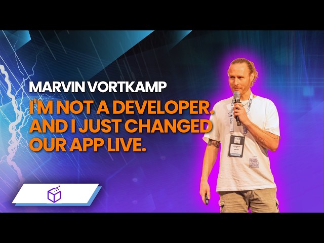 I'm not a developer. And I just changed our app live. I Marvin Vortkamp I AI
