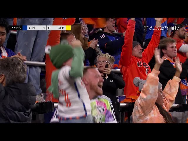 Kevin Denkey TAKES THE LEAD for FC CIncinnati! | 2025 Audi MLS Cup Playoffs