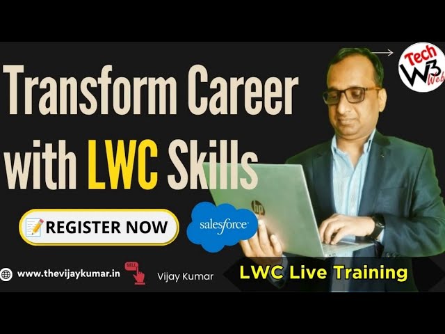 Register Now & Build Your First LWC Project Live | LWC Live Coding | SFDC Tutorial by Vijay Kumar