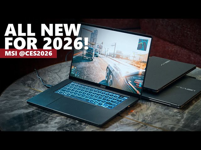 The fastest laptop 2026, the best thin & light, and new everyday notebooks! - MSI @CES2026