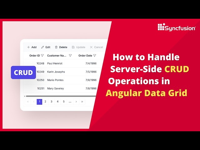 How to Handle Server Side CRUD Operations in Angular Data Grid