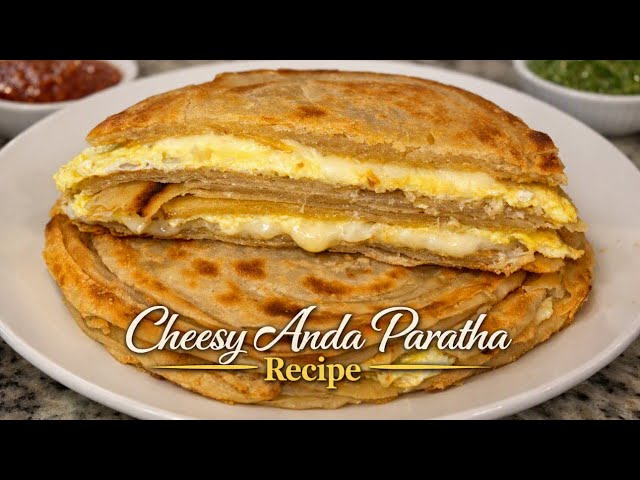 Easy & Quick Nashtay Ka Naya Twist! Cheesy Anda Paratha🥪 رسپی پراٹھا، انڈا اور چیز کا کمال