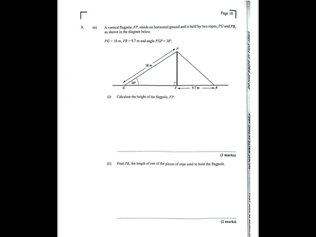 CSEC MATH- MAY 2024 QUESTION 3(A)