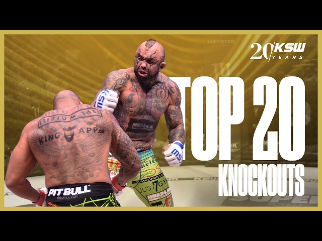 TOP 20 Knockouts In KSW History - KSW 20th Anniversary | XTB KSW 100