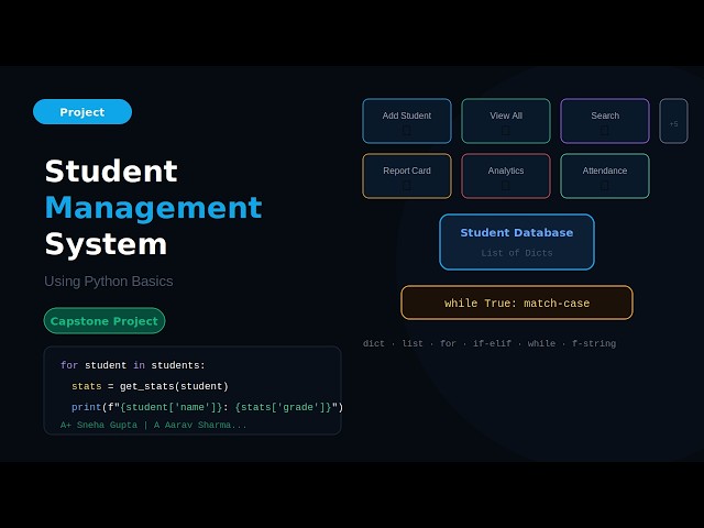 8.Python Mini Student Management System Project