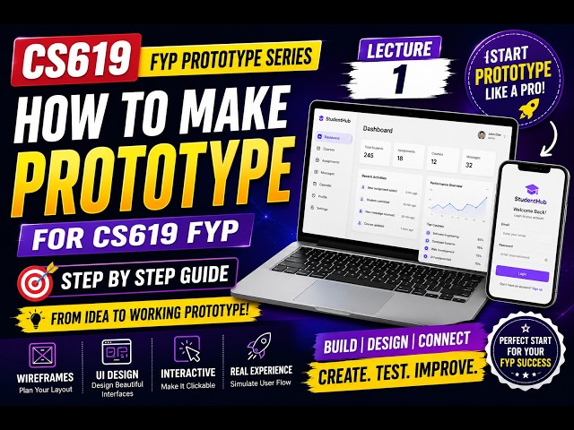 How to Develop CS619 Final Year Project Prototype | Complete Guide | Lecture 1