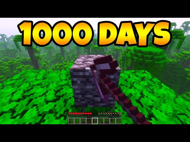 Breaking Bedrock in Minecraft FOR 1,000 DAYS (World Record)