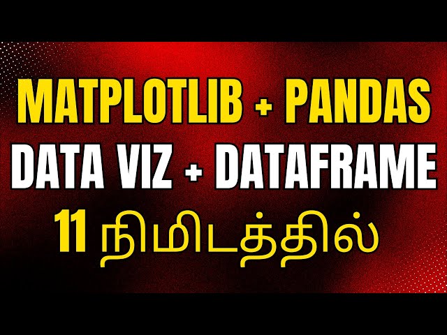 📊Matplotlib Python in Tamil | Matplotlib Python Tamil #10