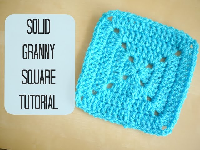 CROCHET: How to crochet a solid granny square for beginners | Bella Coco
