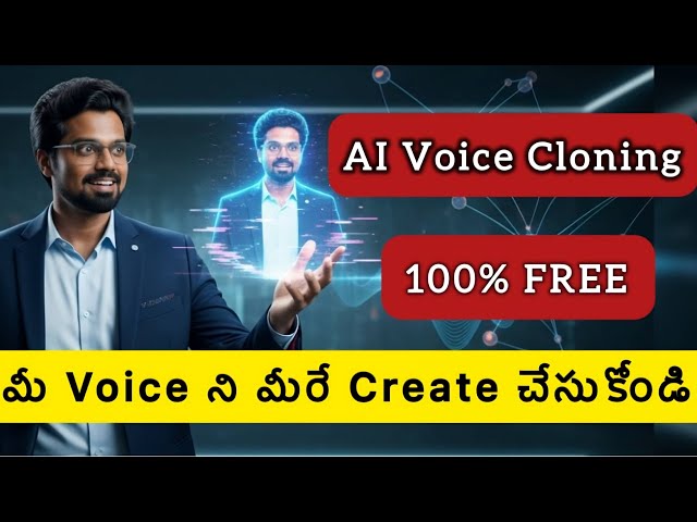 Create Your Own AI Voice FREE 🔥 | Telugu Voice Clone Full Tutorial