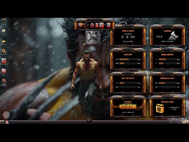 WOLVERINE Premium SkinPack for Windows 11