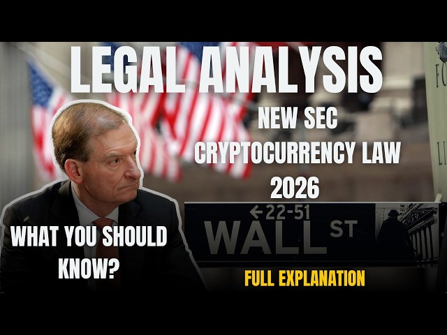 Full Explanation of the New SEC Cryptocurrency Law 2026