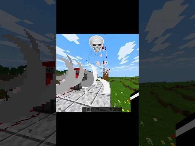 Minecraft Automatic TNT Cannon Fail 💥 #shorts #minecraft