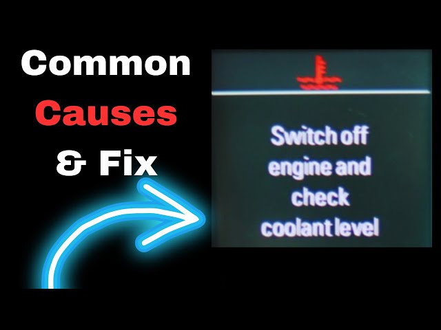 Audi Coolant Warning Light: 4 Common Causes & Fix