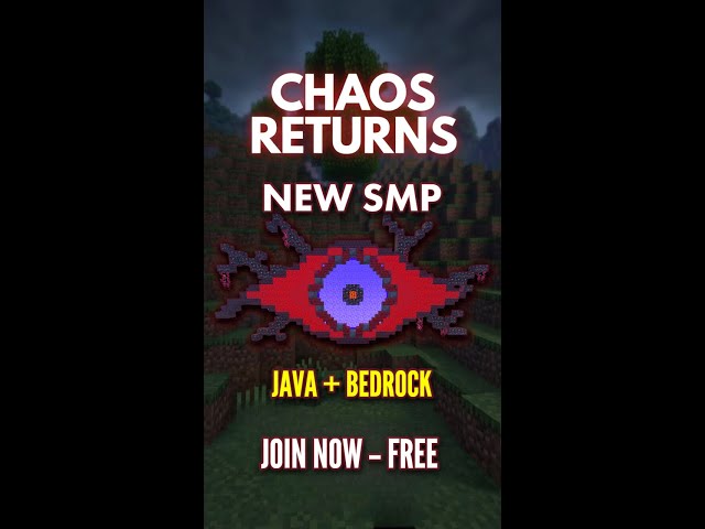 CHAOS RETURNS! EyeChaos SMP Launch – JOIN FREE - Java + Bedrock Crossplay Live!