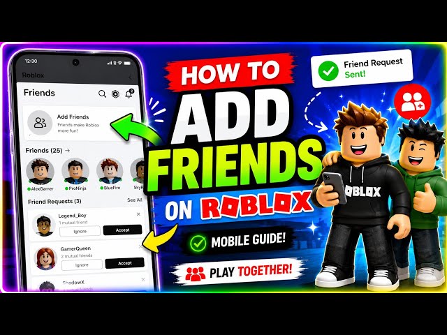 How To Add Friends on Roblox Mobile | How To Send Friend Requests & Play Together!