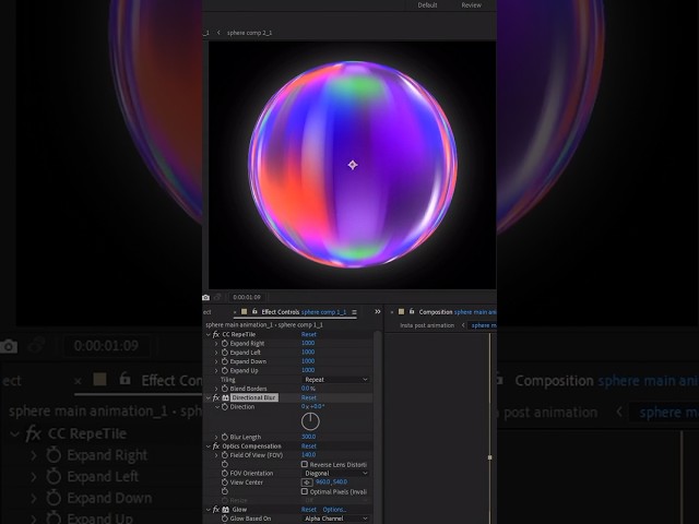 Beautiful gradient 3D sphere. After Effects Tutorial #aftereffctstuturial #learnaftereffects