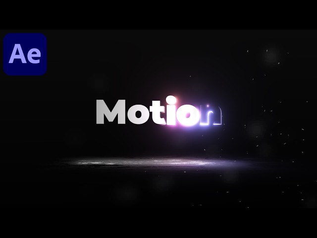 Glow Outline Text Reveal in After Effects - After Effects Tutorial | No Plugins