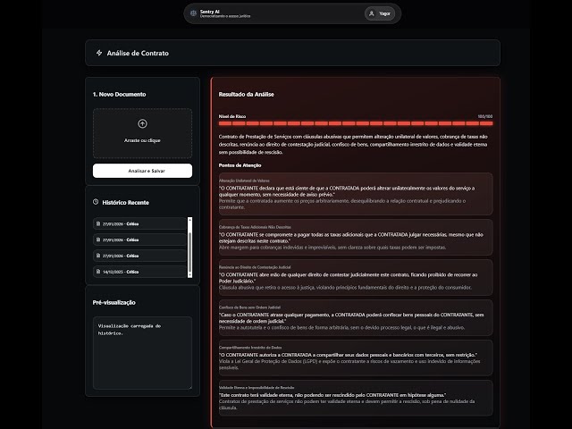 SentryAI: Construindo uma IA Jurídica com RAG, Python e C (Demo Técnica)