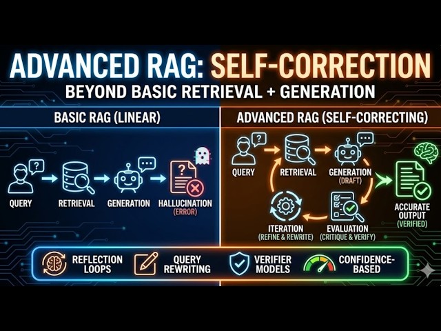 Advanced RAG Explained: How Self-Correcting AI Agents Reduce Hallucinations