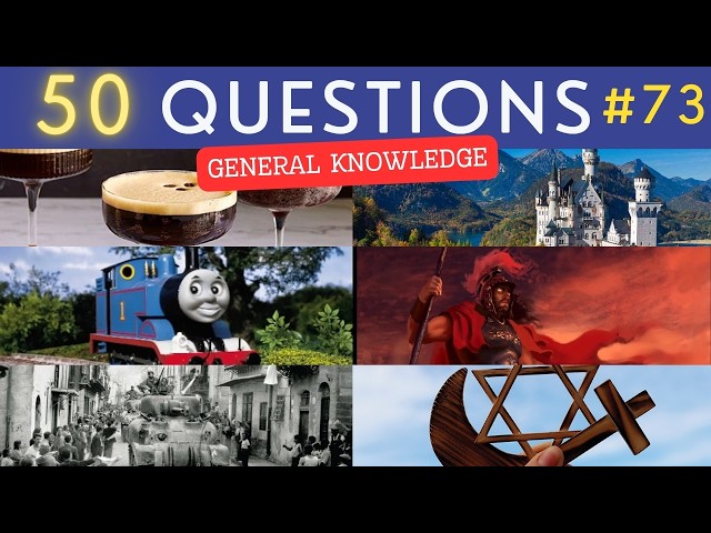 The General Knowledge Quiz #73 ¦ 50 Trivia Questions - Pub Quiz