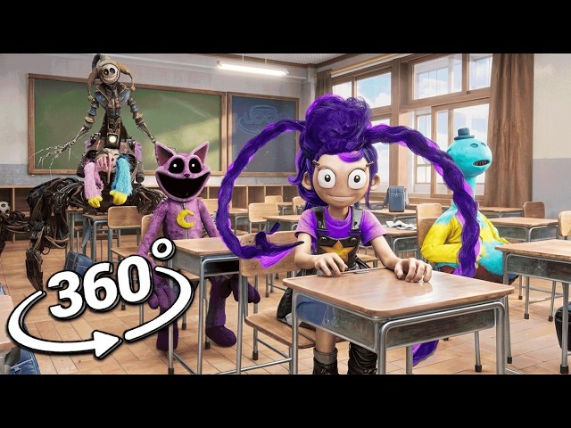 Poppy Playtime Chapter 5 Lily LoveBraids Appear In Your School ! | 360° VR