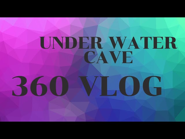 (360 Vlog Day 26, Part 2 GoPro Fusion) Swimming in the Underwater Cave in Filmore, Utah
