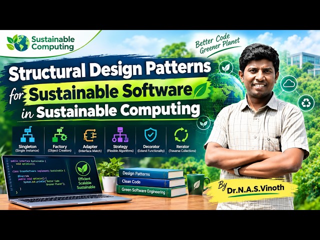 Structural Design Patterns for Sustainable Software | Sustainable Computing | Dr. N. A. S. Vinoth