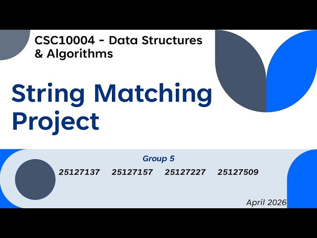 25C10-DSA-Group5 String Matching