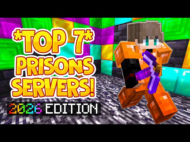TOP 7 PRISON SERVERS *2026* | Best Minecraft OP Prison | 1.8/1.19/1.20+ JAVA & BEDROCK SERVER