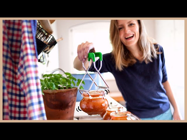 TOMATENSAUCE EINKOCHEN: Sicher haltbar, super schnell & sauuugut!