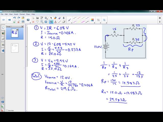 SPH3U 11.9 Circuit analysis