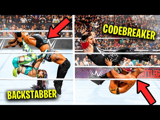 WWE 2K26 All Codebreakers & Backstabber Variations (30 plus moves)