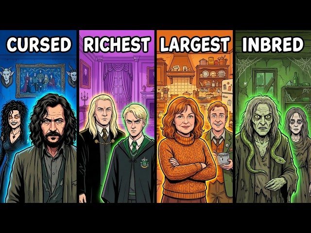 All 28 Sacred Pure Blood Families in Harry Potter EXPLAINED in Detail