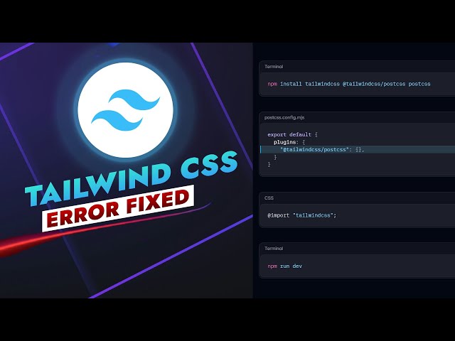 Fix Tailwind CSS Installation Issue | npx tailwindcss init npm error could not determine executable