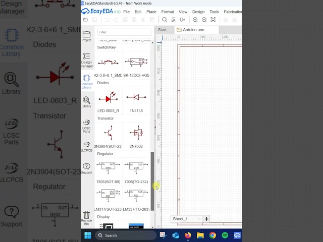 EasyEDA Tutorial for Beginners | Component library #pcbdesign #electronicsdesign