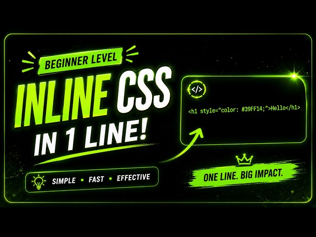 CSS Inline Styling Tutorial | Easy Beginner Guide