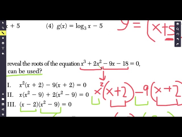 Some Algebra 2 Regents Problems