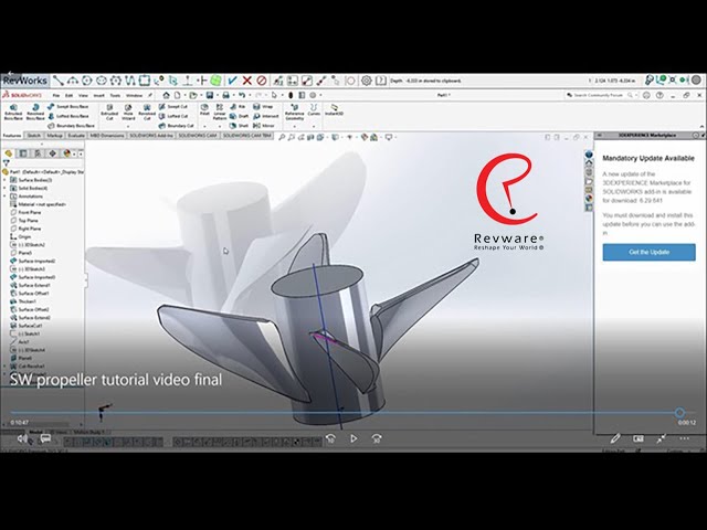 Reverse Engineering a Propeller with SOLIDWORKS® and RevWorks®