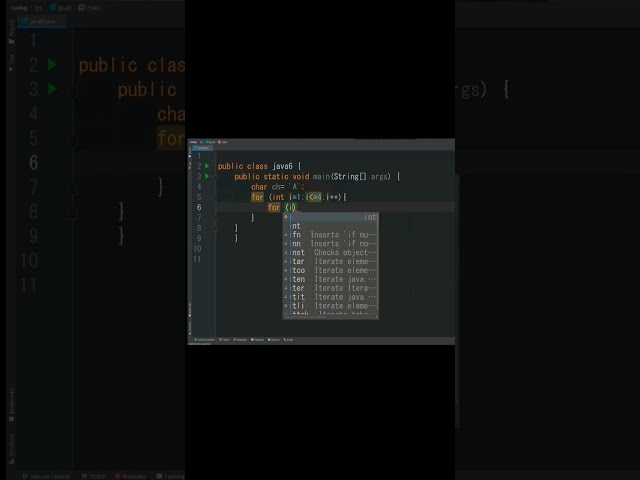 Alphabet pattern using for loop in Java with source code #java #javaprogramming #forloop #wecandoit