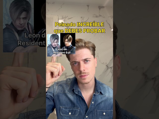 Peinado de Leon en Resident Evil #hairstyle #menshairstyle #leonskennedy