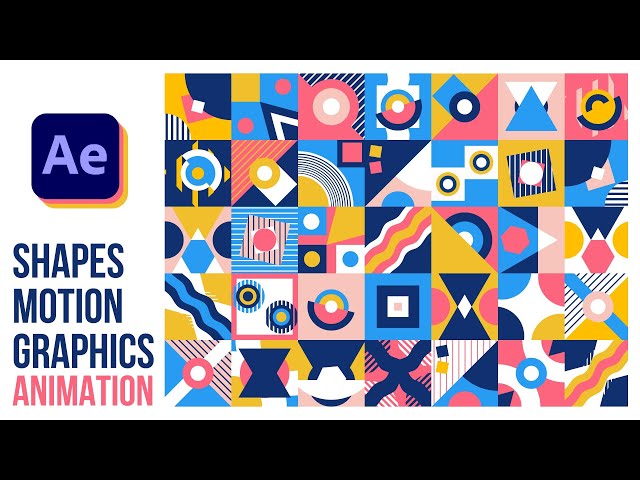 Motion Graphics Shapes Animation  in After Effects - After Effects Tutorial | No Plugins Required