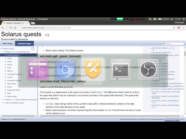 Solarus 1.5 Tutorial [en] - Basics #7: Getting started with Lua scripting