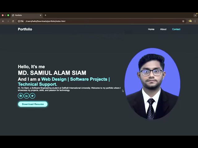 Automatic Portfolio Website Generator