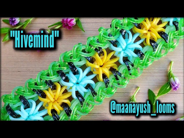 "Hivemind" Mega Loom Bracelet Tutorial|Rainbow Loom