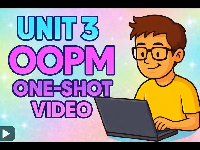 OOPM Unit 3 OneShot | Inheritance, Association, Aggregation | RGPV 3rd Sem | Full Concept🔥