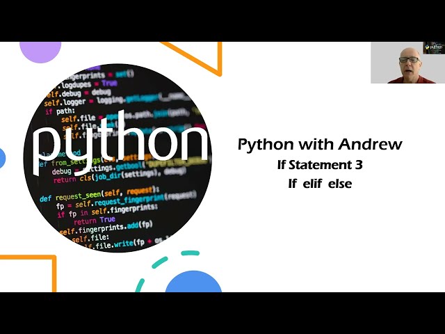 Python If Statement - Multiple selections - if elif else statement
