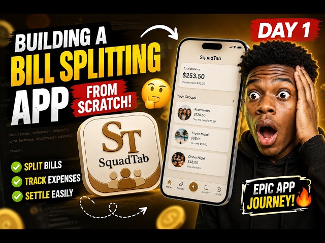 I'm building my Bill Splitting app like splitwise in react native - Day 1/30