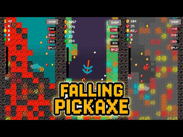 Falling Pickaxe Live #shorts #minecraft #live