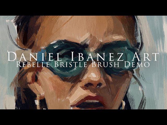 Rebelle 8 Bristle Brush Portrait Demo